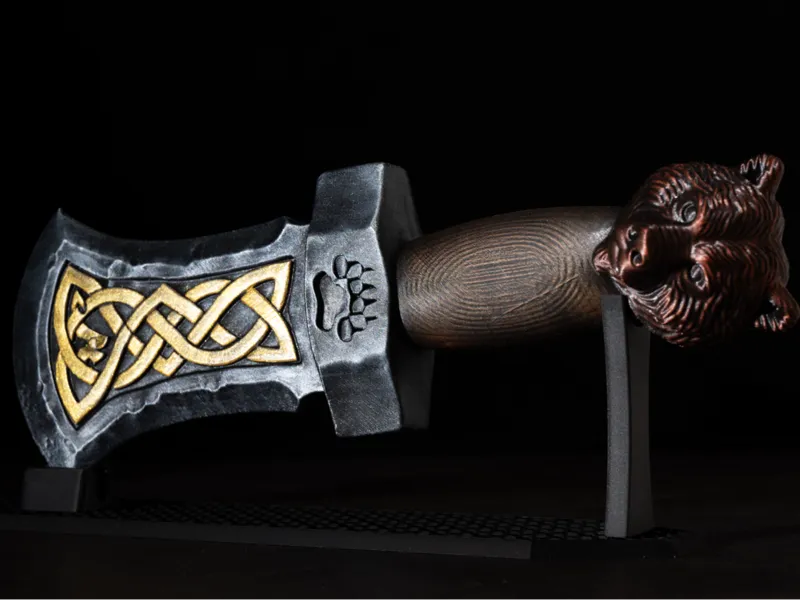 Viking Bear Sword – Celtic Knot Norse Weapon