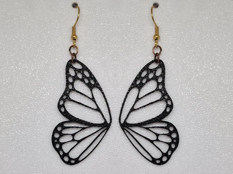 Earrings butterfly wings