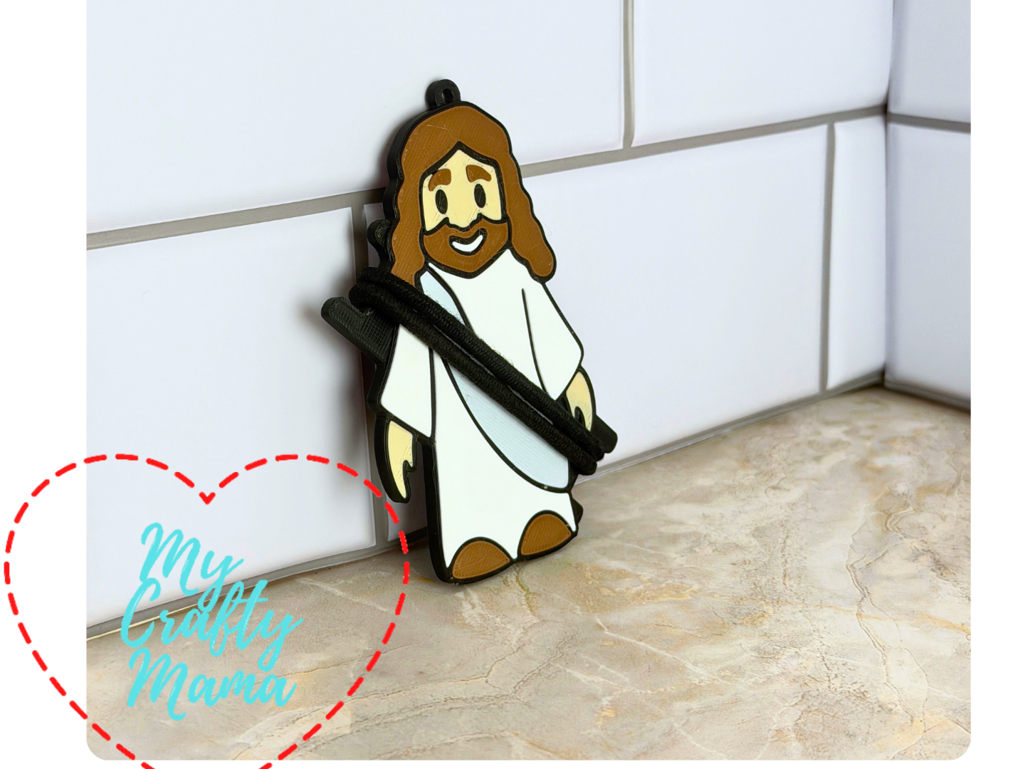 Jesus hair band holder - 1