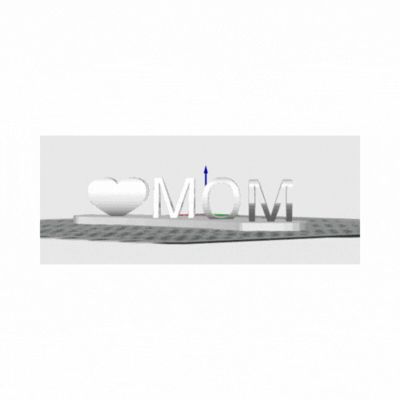 Dad♡/Mom♡ Letter Illusion (Bigger Letters)