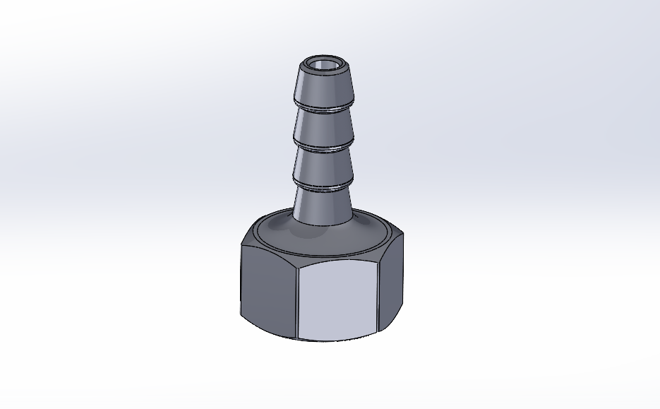 Miniatura 2 do modelo 3D 四分管件/丝堵/堵帽/宝塔头/对丝/直接