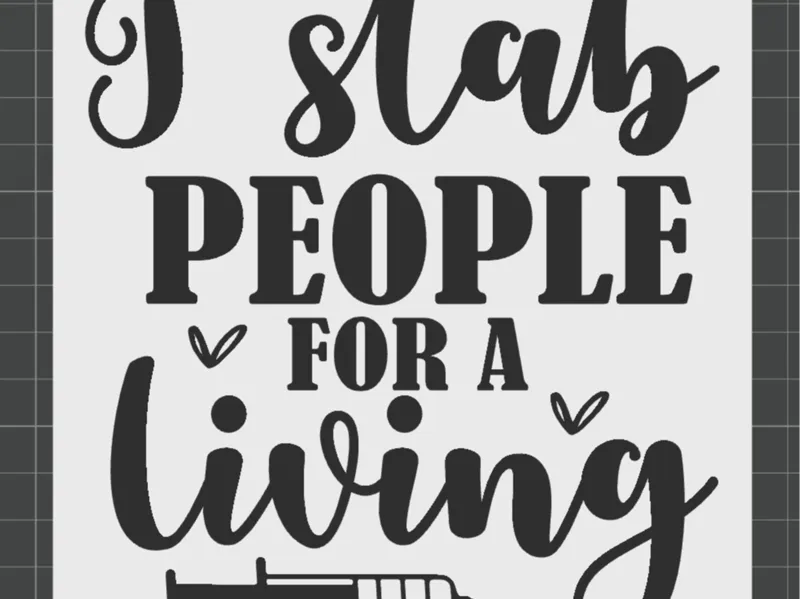 I Stab People for a Living Sign