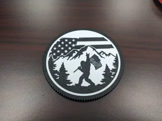 Patriotic Sasquach Coaster
