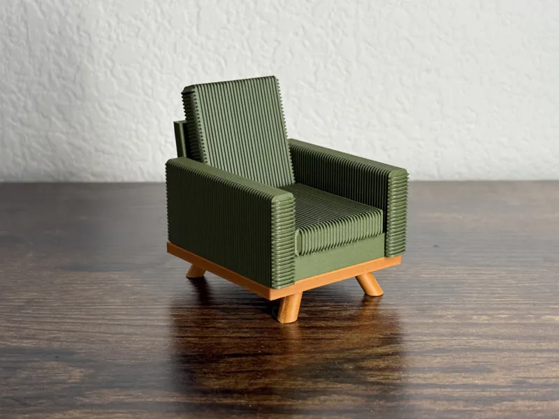 Mini Corduroy Chair with Removable Cushions