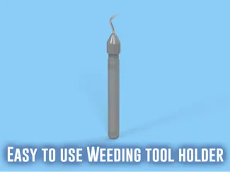 Weeding tool holder