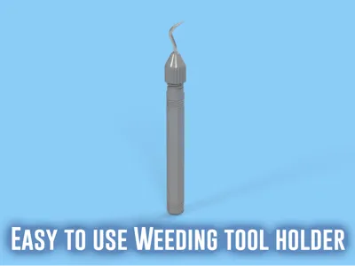 Weeding tool holder