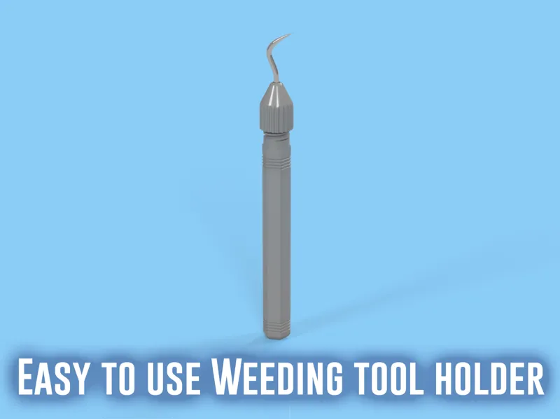 Weeding tool holder