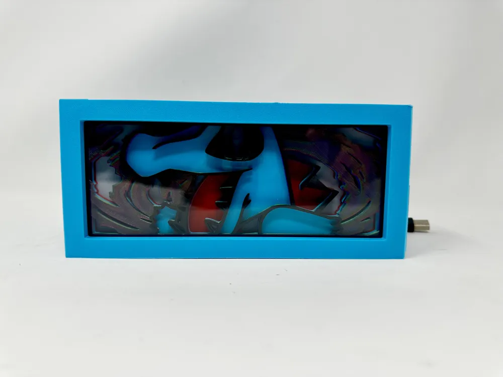 Totodile Pokemon RGB Lightbox - Free 3D Print Model - MakerWorld