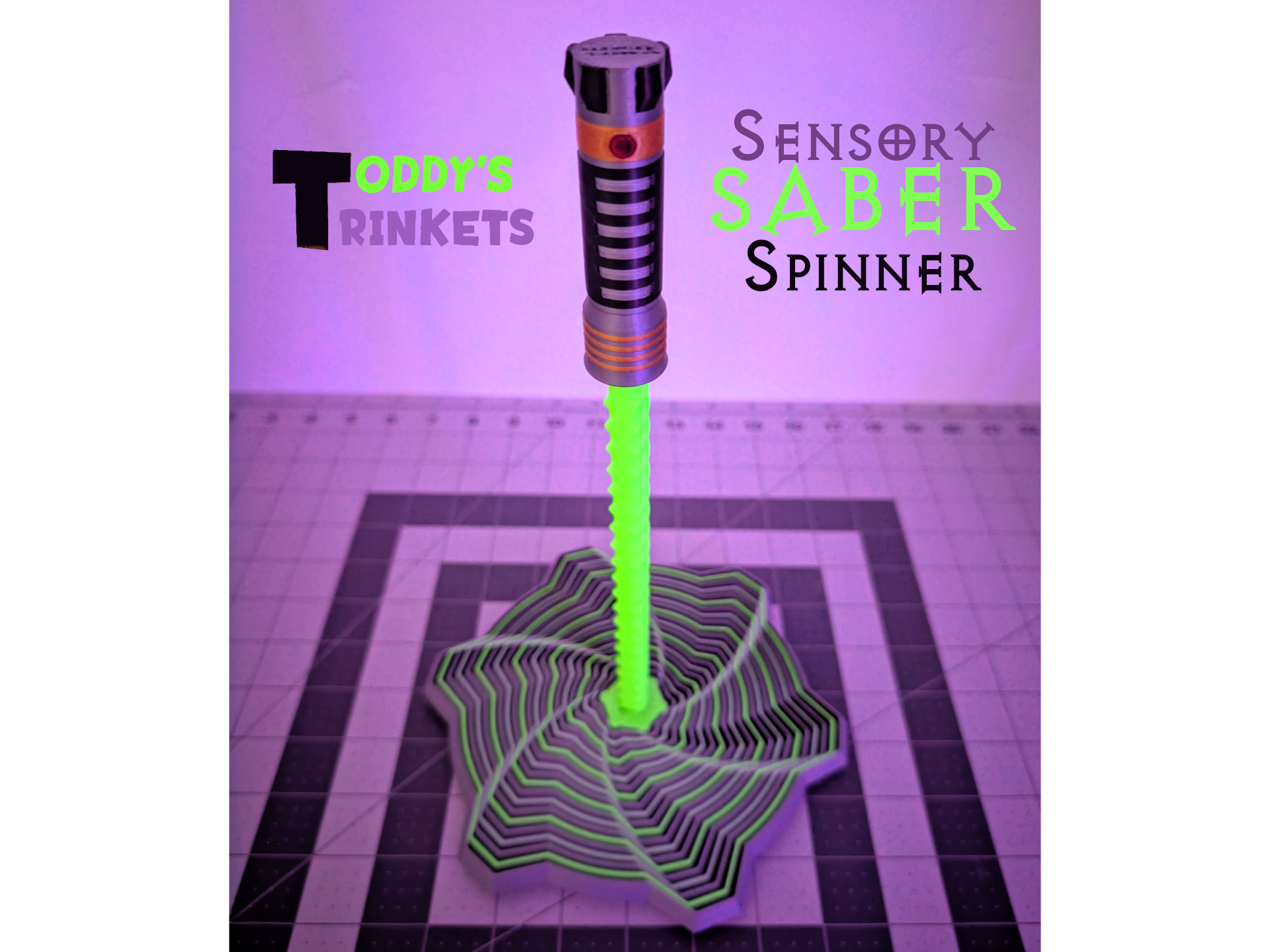 Sensory Saber Spinner (Full 256mm Plate Option)