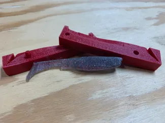 2 Part Paddle Tail Mold Open Pour 4 Inch