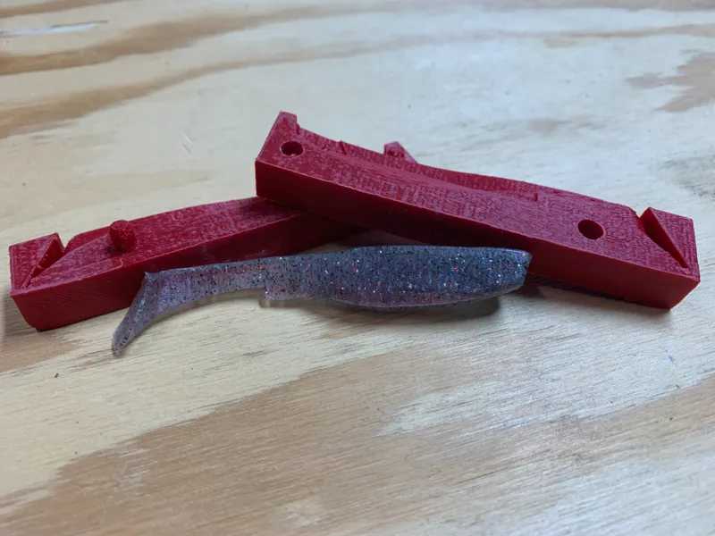 2 Part Paddle Tail Mold Open Pour 4 Inch