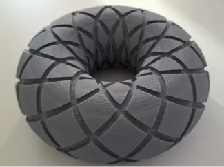 Precision Rodin Coil Frame (Vortex Math Torus)