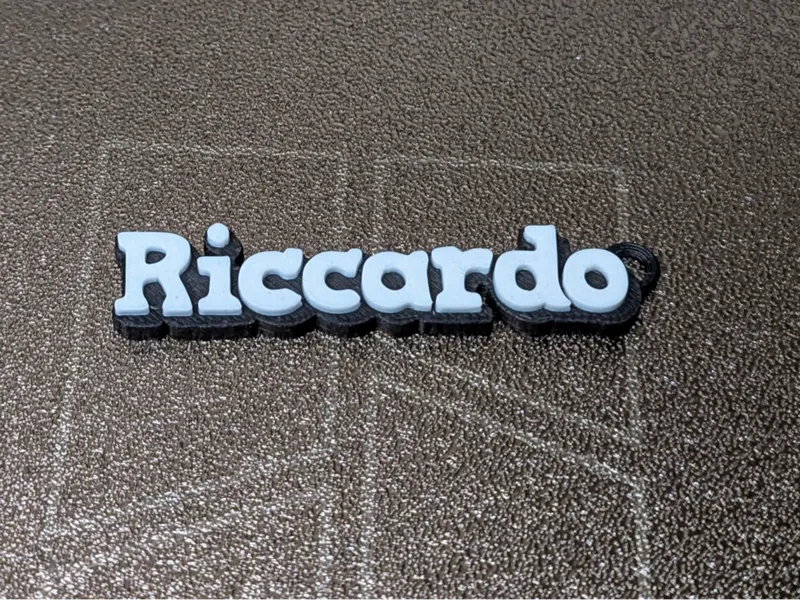 Portachiavi Targhetta Riccardo