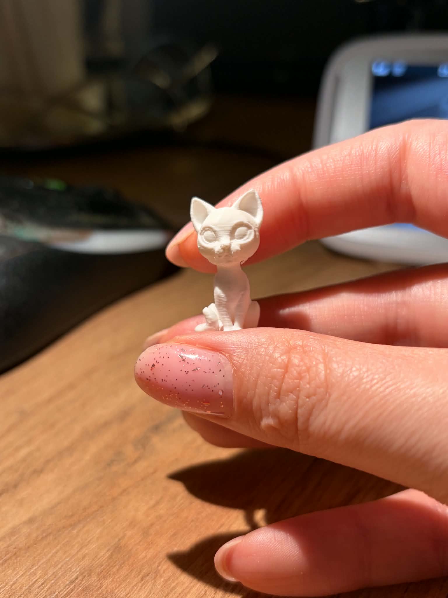 Miniatura 1 do modelo 3D Mini Siamese Cat – Cute Tiny Figure