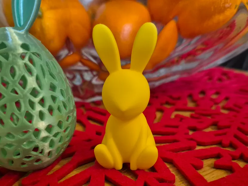 Minimalistic Easter Bunny Figure Decor