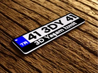 License Plate Keychain TR