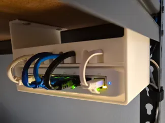 Unifi Switch Lite 8 PoE Under-Shelf Enclosure