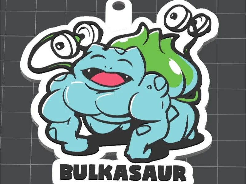 Bulbasaur aka Bulkasaur Keychain