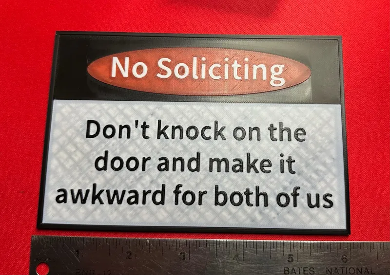 No Soliciting