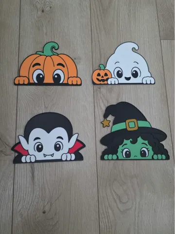 Letrero o emblema decorativo: Halloween Window Decorations – 4 Designs — vista de referencia 2