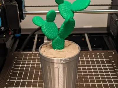 Cactus in a Garbage Can