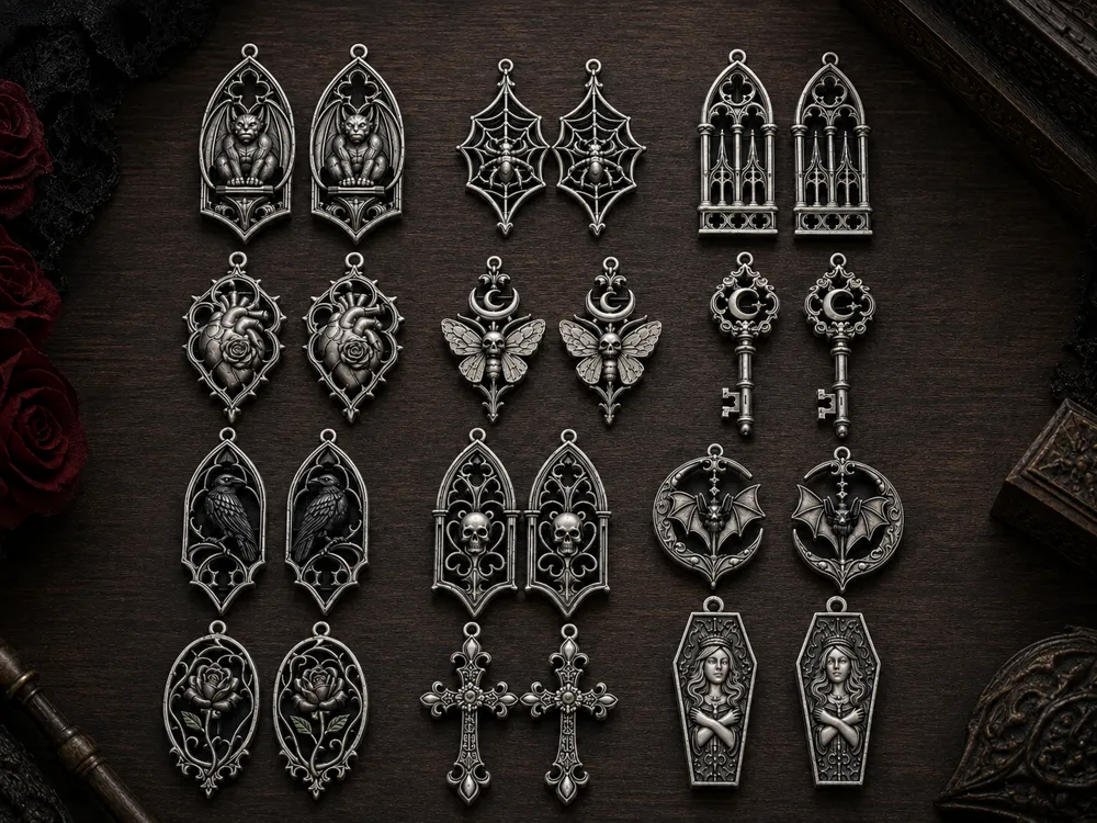 Modelo para impresión 3D: Raccolta di Orecchini Gotici. Referencia del modelo original.