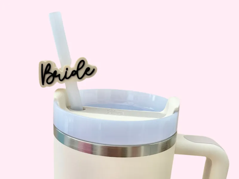 Wedding Straw Toppers | Stanley Cup 10mm Toppers