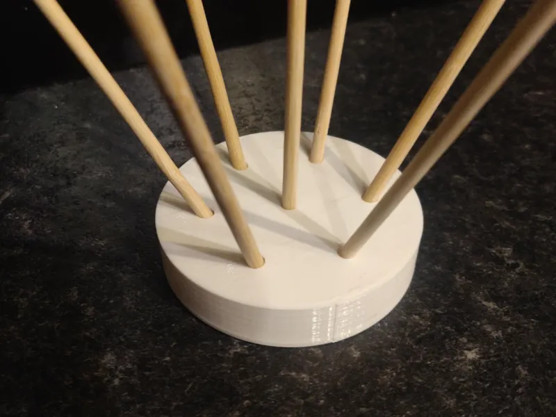 Bamboo Skewer Plastic Bag Drier