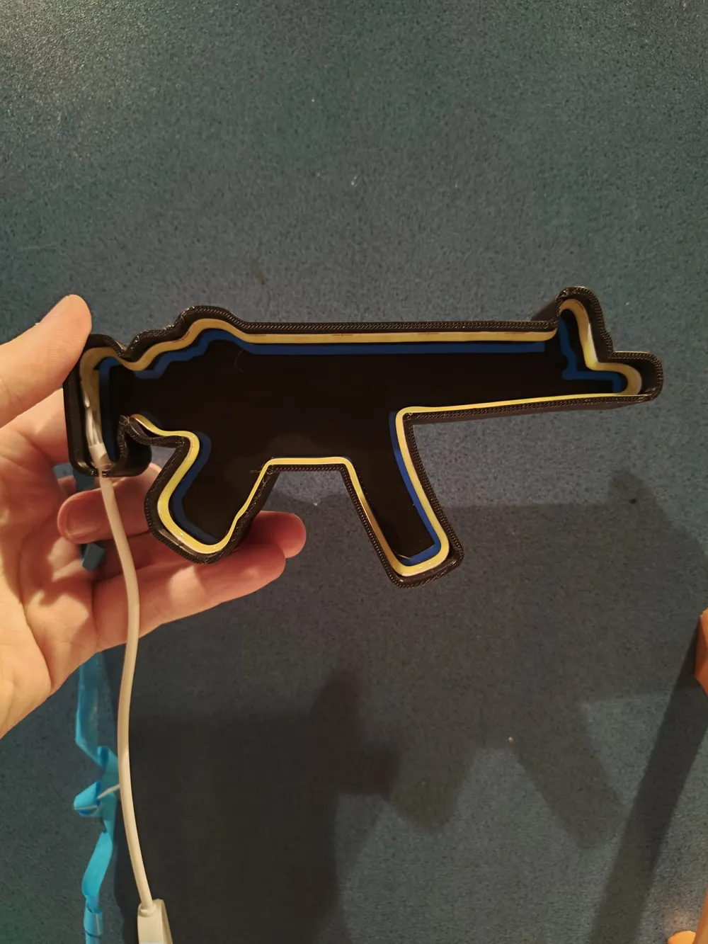 Call of Duty Zombies MP5 Wall gun lightbox - Free 3D Print Model ...