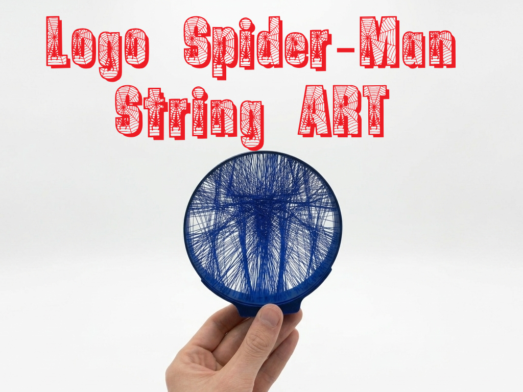 Logo Spider-Man String Art
