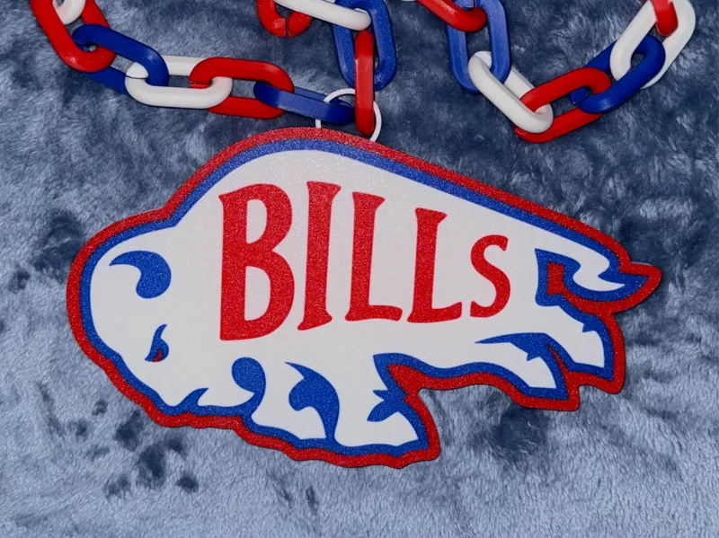 Buffalo Bills Oversized Necklace