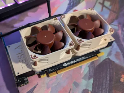 NVIDIA Tesla P4 Shroud Replacement - Noctua 60mm