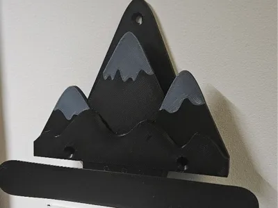 Snowboard wall hanger 