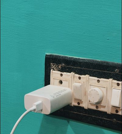Wall Charger Phone Holder & Mount (No Supports)