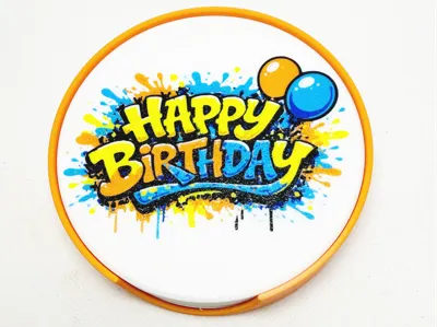6 Colour Happy Birthday coasters