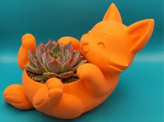 Cute Fox Planter / Desk Organizer 