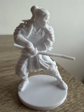 Modelo para impresión 3D: Samurai — vista de referencia 3