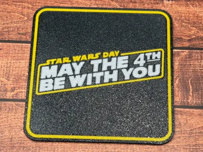 May the 4th Be with you drinks coaster