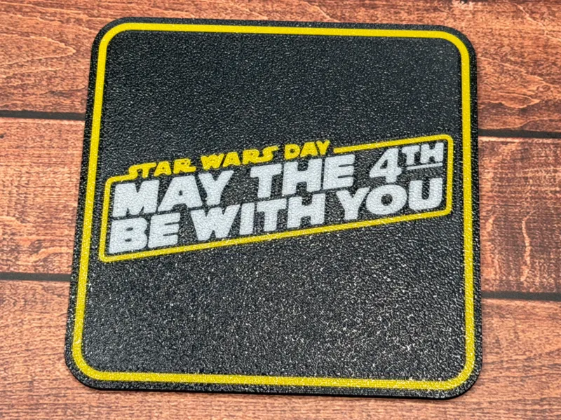 May the 4th Be with you drinks coaster