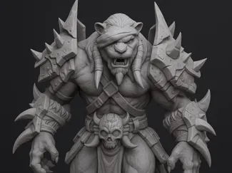 World of Warcraft Panther Warrior