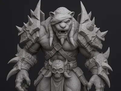 World of Warcraft Panther Warrior