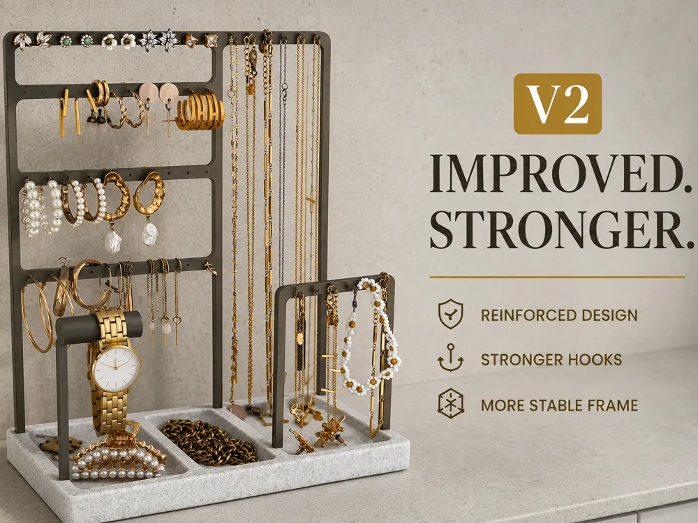Pendientes: NEW V2 Jewelry stand for earrings, necklaces etc.. Referencia del modelo original.