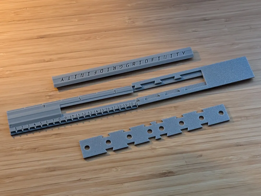 Gridfinity Ruler [Joinable 7 Unit Length For A1M] by engineering by ...