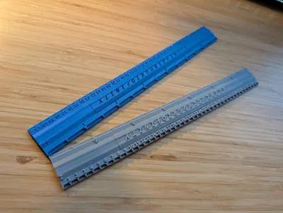 Gridfinity Ruler [Joinable 7 Unit Length For A1M] by engineering by ...