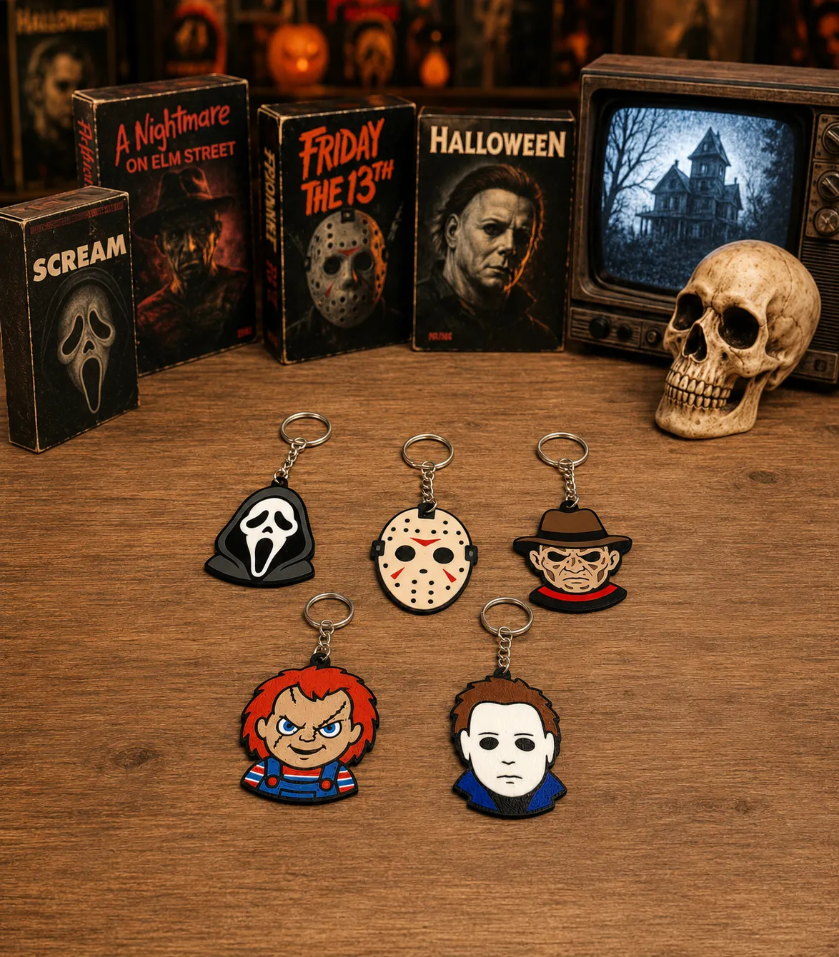 Classic Horror Character Keychains view 2