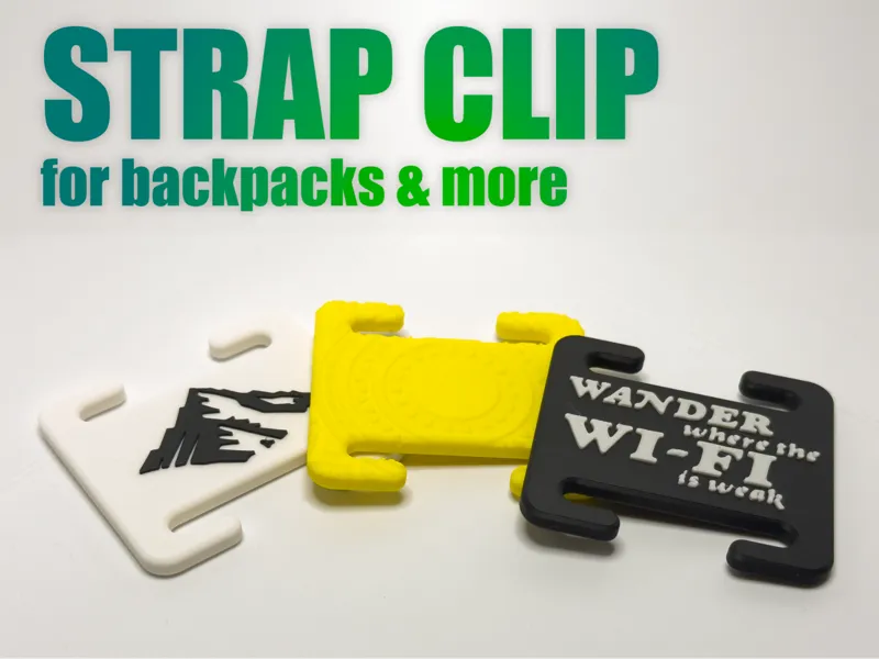 Strap Clip with Optional Decorations