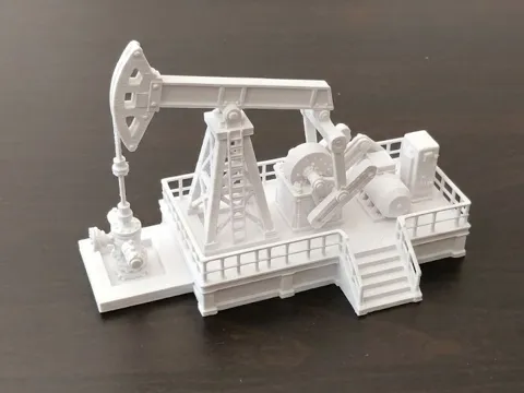 Caja o estuche: Oil Pumpjack – Industrial Oil Extraction Model — referencia de MakerWorld