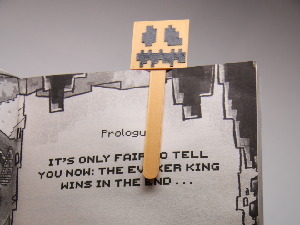 我的世界南瓜头书签 minecraft pumpkinhead bookmark