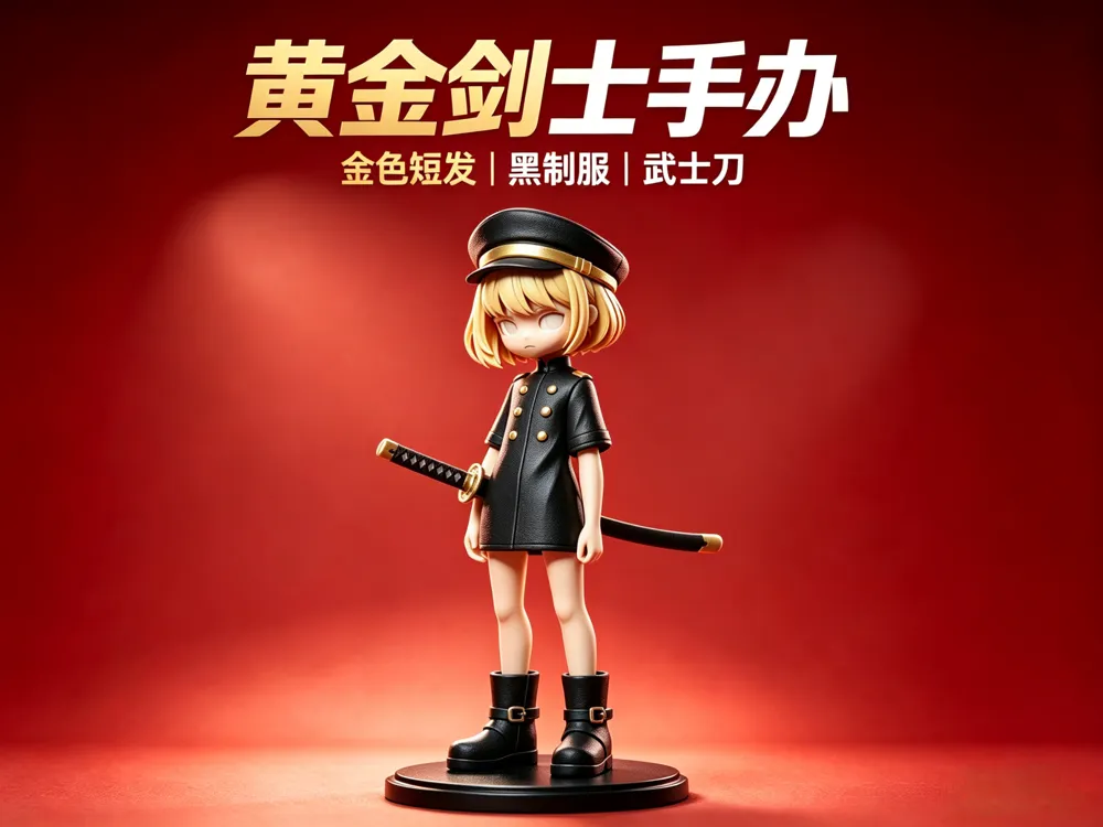 Modelo para impresión 3D: 剑士少女. Referencia del modelo original.