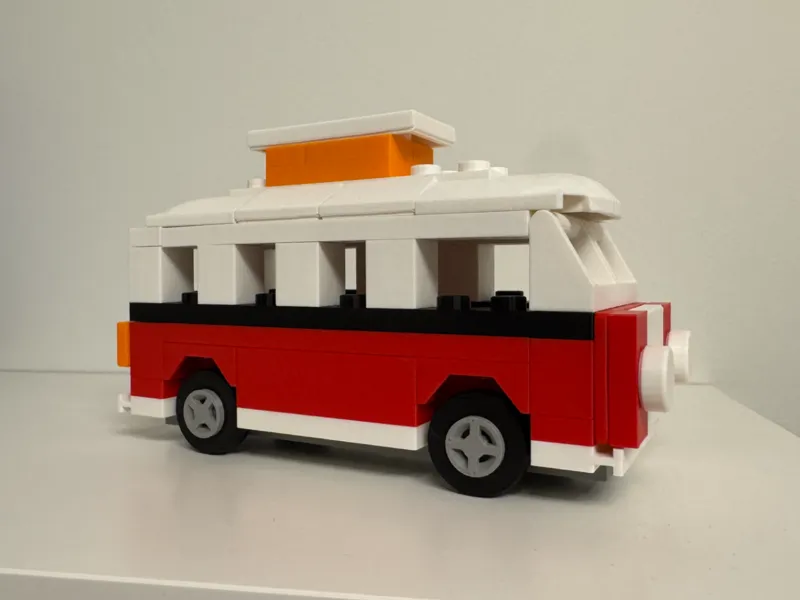 Large 2x Scale Brick VW T1 Camper Van